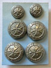 Vintage Early 1900’s UK St. John Ambulance Brigade Full Tunic Button Set Of 6 picture