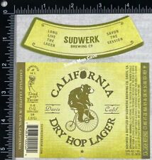 Sudwerk California Dry Hop Lager Beer Label - CALIFORNIA picture