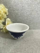 JAPANESE ROUNDED TOP BLUE AND WHITE TEA CUP picture