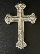 Small Sliver Metal Mexican Cross Decoration Ornament Pendant picture