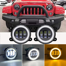 For Jeep Wrangler JK JL JT Front Fog Lights Daytime Running Lights Conversion US picture