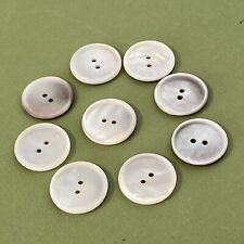 Vintage Matching Set of 9  Mother Of Pearl Buttons  - 7/8