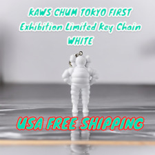 Free Ship- White KAWS CHUM TOKYO FIRST Exhibition Limited Key Chains picture