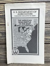 Vintage Farmers Bulletin US Dept of Agriculture No 1624 Mexican Bean Beetle 1936 picture