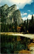 Vtg California CA Three Brothers Yosemite National Park 1960s View Postcard picture