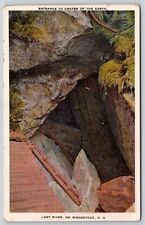 Woodstock New Hampshire Lost River Center Of Earth Entrance WB Postcard picture