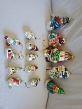 Lot Of 14 Vintage Glass  Christmas Tree Ornaments Decorations picture