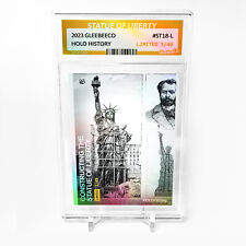 STATUE OF LIBERTY 1885 Construction Card 2023 GleeBeeCo Holo History #ST18-L /49 picture