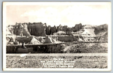 RPPC Vintage Postcard - Wall Bad Lands Nat'l Monument Publication Right Reserved picture