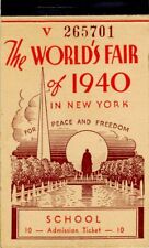 Admission Ticket to World's Fair of 1940 - World's Fair picture