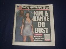 2021 JANUARY 6 NEW YORK POST NEWSPAPER - KIM & KANYE GO BUST - WILL DIVORCE picture