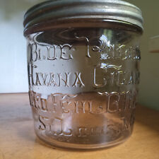 BLUE RIBBON HAVANA CIGARS GEO.FEHL ST.LOUIS 1890s RARE GLASS CIGAR JAR WITH LID picture