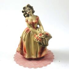 Elegant Pretty Lady Figurine 30s-40s Vintage Buxom Unusual Collectible picture