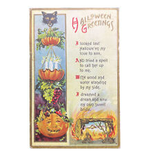 Antique Halloween Postcard • Halloween Greetings • #6 • Florence Bamberger picture