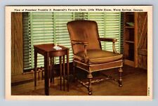 Warm Springs GA-Georgia, Franklin D Roosevelt's Chair, Vintage Postcard picture