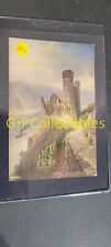 IPX VINTAGE Postcard CASTLE RUINS ON CLIFF EDGE OVER WATER picture