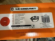 NEW Le Creuset Red Cerise Classic Signature Oval Casserole Dutch Oven 4.5 QT picture