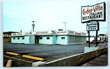 SANDUSKY, Ohio OH ~ CEDAR VILLA Italian Restaurant c1970s Spadaro Bros. Postcard picture