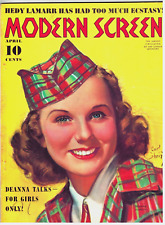 Modern Screen of April 1939 Beautiful  Cover by EARL CHTISTY of DEANNA DURBIN picture
