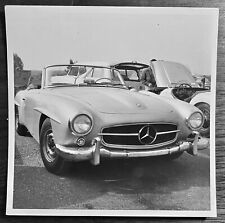Vintage 4x4 print / Mercedes 190SL at Torrey Pines Sports Car Races, 1950s picture