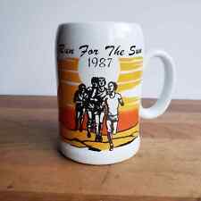 1987 large mug running or marathon collectible Louisville Ken Coms Running Store picture