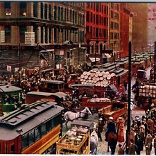 c1910s Chicago, IL Dearborn Randolph St Downtown Market Advertising Signs A157 picture
