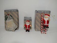 Vtg  Avon Gift Collection Lot of 3 Christmas Tree Holiday Ornaments w/ Boxes picture