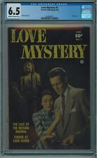LOVE MYSTERY #1 CGC 6.5 SCARCE SELDOM SEEN OR SOLD CREAM TO OFF-WHITE PAGES 1950 picture