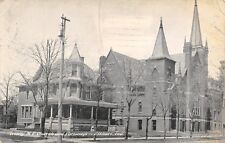 Elkhart IN~Trinity United Methodist Episcopal Church~ Parsonage w/Turret c1910 picture