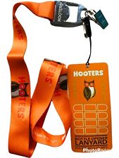 Hooters Lanyard Orange Logo Owl Nylon Phone Keys ID MP3 New with Tags Advertise picture