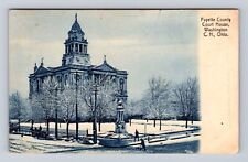 Washington OH-Ohio, Fayette County Court House, Antique Vintage Postcard picture