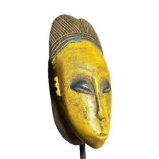 African Masks Guro Yaure Portrait Mask Cote D'Ivoir Hand Carved Wall Hanging-855 picture