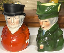 Set of TWO Royal Bayreuth Toothpick Holders Coachman AND Lamplighter - Blue Mark picture