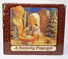 Memories Of Yesteryear 1994 Enesco A Nativity Pageant 4 Piece Vtg Christmas Set picture