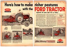 1952 Ford N Series Tractors - Original 2 Page Print Advertisement (16in X 11in) picture