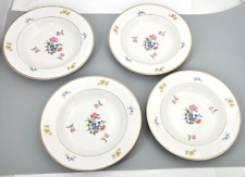 Set of 4 Floral Salad/ Soup Bowls~Made in USA Fine China Tableware~Restaurant picture