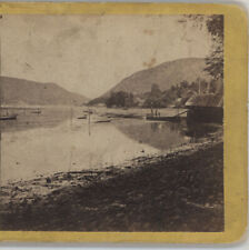 Fisherman's Hut Stormking & Breakneck Distant NY Anthony Stereoview c1870 picture