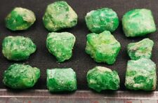 60 Ct Beautiful Top Class 12 Pieces Green Color Emerald From Swat Pakistan  picture