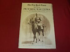 1914 DECEMBER 3 NY TIMES PICTORIAL WAR EXTRA SECTION-THE EARL KITCHENER- NP 3939 picture