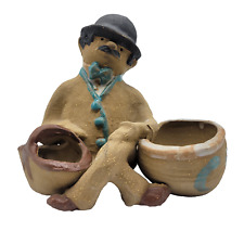 Vtg Metlox Pottery Poppy Trail Artware Stonware Poppet Men with Basket CHARLIE picture
