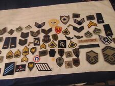 HUGE LOT OF  64 MILITARY PATCHES;  ARMY,NAVY, MARINES, AIR FORCE;LOT # 8 A picture