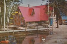 Santa's Water Wheel Workshop Wilmington New York Posted Vintage Chrome Post Card picture