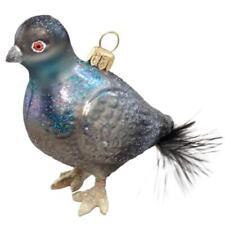 PIGEON EUROPEAN BLOWN GLASS CHRISTMAS ORNAMENT VOGEL STAND-UP or HANGING picture