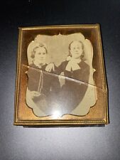 SIXTH PLATE DAGUERREOTYPE TWO WOMEN& DAUGHTER  (glass Cracked) (circa 1890) picture