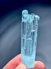 69 Carat Aquamarine Crystal Specimen From Shigar Pakistan picture
