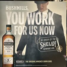 Bushmills/Peaky Blinders. Cardboard Sign Version 2.  16 By 16 Double Sided picture