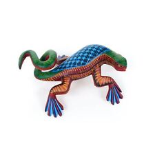 Green & Blue Iguana - Oaxacan Alebrije Wood Carving picture