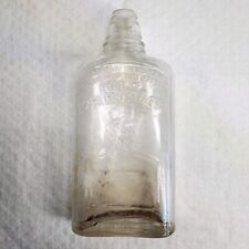 Vintage Clear Old Mr. Boston Embossed Liquor Alcohol Bottle picture