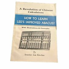 Vintage HOW TO LEARN LEE’S IMPROVED ABACUS ? LEE KAI-CHEN FIRST PRINTING 1958 picture