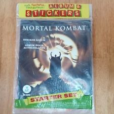 Mortal Kombat 1995 Baio Sticker Album with 4 Packs of Stickers, New Sealed picture